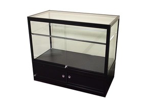 Marco de aluminio <span class=keywords><strong>gris</strong></span> Vidrio templado Joyería <span class=keywords><strong>Vitrina</strong></span> y escaparate Fácil de limpiar Venta directa de fábrica - Product Image 5