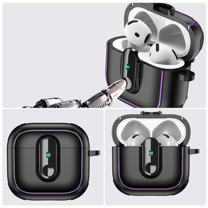 Housse d'écouteur de charge <span class=keywords><strong>sans</strong></span> <span class=keywords><strong>fil</strong></span> de luxe avec porte-clés pour <span class=keywords><strong>Airpods</strong></span> 4 étuis étui de protection pour casque de mode pour <span class=keywords><strong>AirPods</strong></span> Pro <span class=keywords><strong>2</strong></span> - Product Image 4
