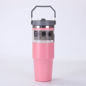Gobelet isotherme en acier inoxydable 30 oz, à double paroi, avec couvercle, prêt à être expédié, best-seller 2024 - Product Image 2