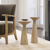 Nouvelle Arrivée - Meubles de Salon - Table d'Appoint Ronde en Bois Haut de Gamme - Table d'Angle - Table Basse pour Appartement - Salon