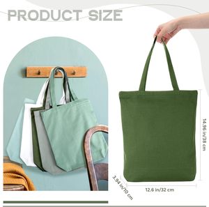 New Fashion Tote <b>Bag</b> With Pocket <b>Canvas</b> Organic Cotton Tote <b>Bag</b> Custom Print With <b>Drawstring</b> - Product Image 2