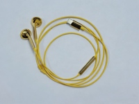 Écouteurs filaires Chrome Or et Argent, Type C USB C