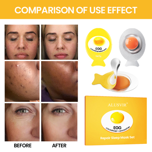 Hàn Quốc Nhãn hiệu riêng chăm sóc da trứng Mặt nạ mịn collagen chống lão hóa giữ ẩm mặt nạ không rửa mặt nạ ngủ cho khuôn mặt - Product Image 5