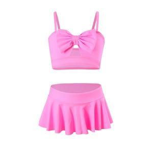 Ensemble <span class=keywords><strong>de</strong></span> maillots <span class=keywords><strong>de</strong></span> <span class=keywords><strong>bain</strong></span> pour enfants et parents, jupe à volants <span class=keywords><strong>de</strong></span> couleur unie, maillot <span class=keywords><strong>de</strong></span> <span class=keywords><strong>bain</strong></span> pour enfants - Product Image 2