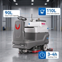 Fregadora de Pisos Eléctrica de Uso Pesado para Oriente Medio, CleanHorse ARES700, Resistente al Calor para Obras de Construcción en Arabia Saudita, Batería de 24V