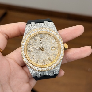 Fabulous 42mm Moissanite Watch Pass diamond Tester Moissanite Watch with Boxes for Men's Business and Leisure Watch - Product Image 1