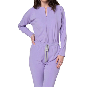 Yuhong <span class=keywords><strong>enfermera</strong></span> Scrub Bottom bebé rosa mameluco Jogger trajes Scrubs uniforme para hospital <span class=keywords><strong>recepcionista</strong></span> mujeres mono de una pieza - Product Image 3