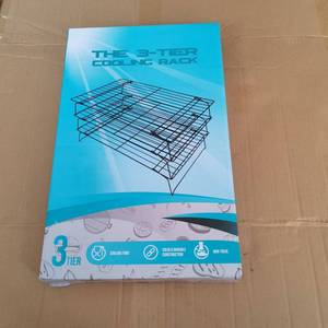 Juego de soportes de refrigeración apilables de 3 niveles, de acero inoxidable, antiadherente, para panadería, pan, plegable, para pasteles, para galletas, venta al por mayor - Product Image 6