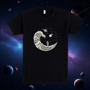 เสื้อยืดนักบินอวกาศแรงโน้มถ่วงอินเตอร์สเตลลาร์สีดำ สำหรับผู้ใหญ่ ไซส์ M - Product Image 3