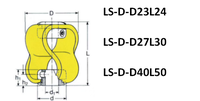 Accouplement en forme de 8, accouplement D23L24 D27L40, type S, plastique flexible, déclinaison excentrique, plastique élastique pour encodeur de moteur