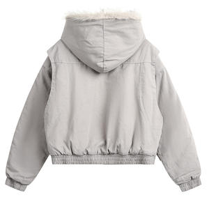 Sudadera con Capucha Extra Grande de Forro Polar Sherpa para Hombre, Fabricantes de Sudaderas con Capucha de Invierno Personalizadas, Chaqueta con Forro de Piel Sintética, Sudadera con Cierre - Product Image 3