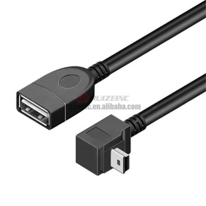 Gomito inferiore Mp3 dati Mini a Usb <span class=keywords><strong>Otg</strong></span> Car Audio U disco a forma di T cavo adattatore - Product Image 5