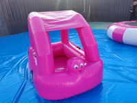 Flotteur gonflable en PVC pour bébé, jouet aquatique flottant en forme de voiture, bateau flottant pour piscine, marque HTH pour enfants