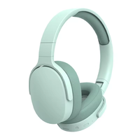 Headphone nirkabel ANC ENC, Headphone nirkabel P2961 gigi biru promosi Radio FM pabrik