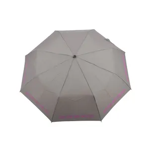 Moda tre ombrello pieghevole stampa all'ingrosso estate protezione Uv pieghevole ombrello da pioggia impermeabile