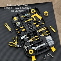 Ensemble d'outils pour la maison Deli DL5964, collection d'outils électriques de 30 pièces, boîte à outils, perceuse électrique complète
