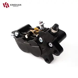 KINGHAM Front Caliper 4p For Motorcycle Nmax Aerox 4 Piston Universal CNC Include Bracket Motorcycle Front Kaliper OEM ODM