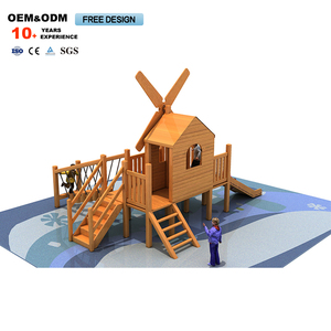 Parque Infantil de Madera para Niños al Aire Libre, Tobogán de Madera para Niños - Product Image 4