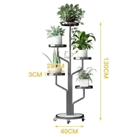 Support à plantes en acier doré à 2 niveaux, étagère porte-fleurs de 31 pouces avec revêtement en poudre, design moderne et minimaliste pour la maison et le jardin