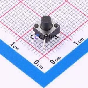 BX-TS-26-6665CJ Tactile Switch Through hole-4P,6x6mm Switch Single Pole Single Throw Round Button 2.6N Through Hole - Product Image 1