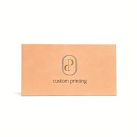 Boîtes en carton personnalisées avec logo, un emplacement pour carte, carte de visite en métal, carte sans contact, emballage cadeau, faites à la main, finition brillante