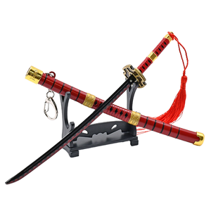 Llavero de espada de anime de 22 cm con funda desplegable de aleación de zinc, modelo Kitetsu III estilo anime, para <span class=keywords><strong>cosplay</strong></span> de <span class=keywords><strong>Zoro</strong></span> - Product Image 1