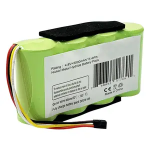 Pacco batteria AA AAA compatibile per analizzatori di qualità di potenza Fluke BP120MH, B11483, 123, 123S Scopemeter 120, 43, 43B 4.8V 3000mAh