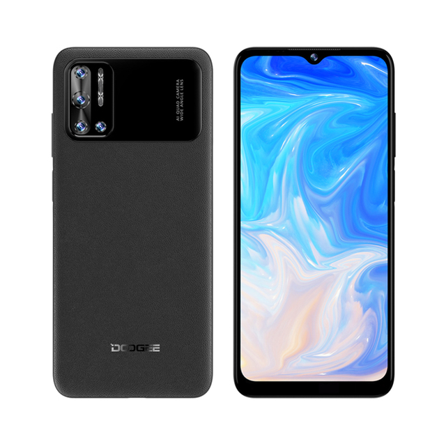 Hot Sale Doogee N40 Pro Mobile Phone 6.52" 6GB+128GB 20MP Quad Camera 6380mAh Android Cell Phone