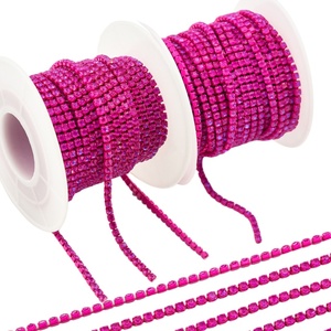 Chaîne de strass en rouleau SS6 SS12, plusieurs couleurs moka, garniture de strass pour bijoux DIY et accessoires vestimentaires - Product Image 5