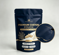 Pochette refermable personnalisée en PE, anti-odeur, recyclable, pour emballage alimentaire (salades, chips, sushis, lait, produits de boulangerie)