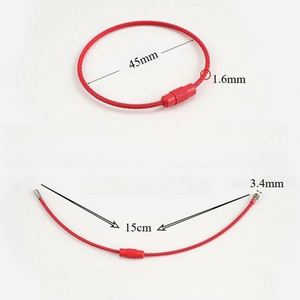 พวงกุญแจโลหะหลากสี ทนทาน รูปทรงอิสระ ทำจากลวดสแตนเลส สีลูกกวาด จำนวนมาก เหมาะสำหรับงาน DIY ของขวัญส่งเสริมการขาย - Product Image 4