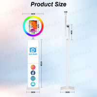 Mesin Photo Booth iPad Multi-Style Casing Logam Layar Sentuh LCD 10.2-13 Inch Kios Portabel Logo Kustom Gratis untuk Acara Pesta