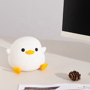 TAIKOO-Lampe de Table pour Enfant <span class=keywords><strong>Doudou</strong></span> Canard, <span class=keywords><strong>Veilleuse</strong></span> en Silicone Usb, <span class=keywords><strong>Veilleuse</strong></span> LED pour Chambre d'Enfant, Décoration de Chambre à Coucher - Product Image 2