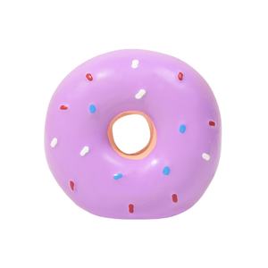 ของเล่นเคี้ยวรูปโดนัทสำหรับสุนัข ทำจากยางพาราเป็นมิตรกับสิ่งแวดล้อม ขายส่งจากโรงงานใหม่ มีเสียงบีบ ทนทาน กันน้ำ - Product Image 4