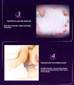 Masturbador femenino con carga USB, Juguetes sexuales con vibración, masajeador, silencioso coqueteo, huevo de doble salto, huevo de amor - Product Image 2