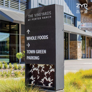 歴史地区の観光名所や文化遺産のためのカスタム刻印金属遺産サイン素朴なデザイン - Product Image 2