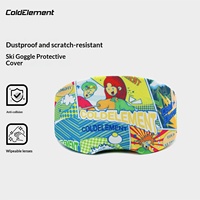 Housse de protection pour masque de ski Coldelement, anti-salissure, anti-poussière, imprimé ours de dessin animé, en acétate de cellulose, résistante aux rayures, nouveauté 2026