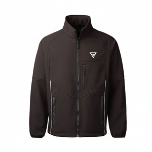 Veste Softshell d'extérieur pour hommes imperméable coupe-vent randonnée voyage porter tissu chaud léger - Product Image 1