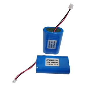 Paket Baterai Silinder Li-ion Isi Ulang 21700 <span class=keywords><strong>3</strong></span>.7V 9600mAh 1S2P 21700 2P dengan PCB dan Konektor JST XH-2P - Product Image 1
