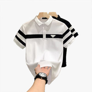 Nouvelle Collection Été 2026 – Polo Homme Tendance Haut de Gamme Décontracté à Rayures et Col Revers - Product Image 6