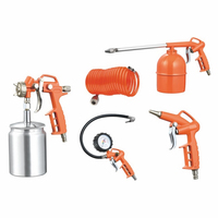Kit de pistolet de pulvérisation à alimentation par gravité en aluminium 5 pièces, 600cc, pour compresseur d'air, personnalisable OEM, débit de 190 ml/min, pression de 3,5-5,0 bars