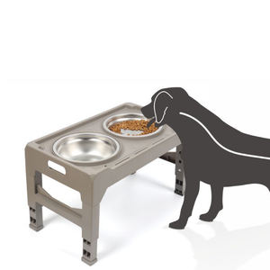 Grosir mangkuk pemberi makan anjing ganda mangkuk air makanan kucing pengangkat makanan hewan peliharaan dengan Dudukan baja tahan karat untuk anjing - Product Image 2