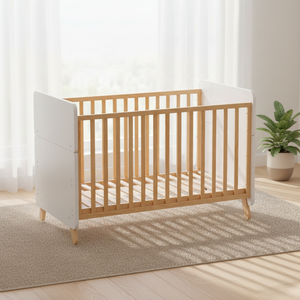 Custom-Made <strong>Top</strong>-Selling Logo Customizable Wooden Baby Cribs Convertible Growth Toddler Bed Height Adjustable - Product Image 1