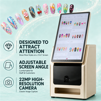Impresora Comercial de Arte de Uñas con IA, Pantalla Táctil de 15.6 Pulgadas, Máquina de Impresión de Uñas con Carga de Imágenes Personalizadas, Cámara de Alta Resolución