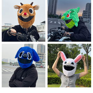 Fundas de Casco de Motocicleta de Felpa Suave, Personalizables, con Estilos Geniales, Lindos y Divertidos, Colección de Fundas de Casco Originales y Peculiares - Product Image 6