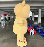 Costume de mascotte en peluche ours en peluche gonflable Costume Cosplay fête robe à fourrure tenue carnaval Halloween Noël Pâques Costume adulte