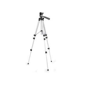 Trípode plateado para cámara con patas ajustables y cabezal de bola para fotografía estable - Product Image 2
