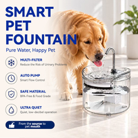 Fontaine à eau intelligente pour animaux de compagnie alimentée par USB avec capteur infrarouge, triple filtration, distributeur d'eau circulante pour chats