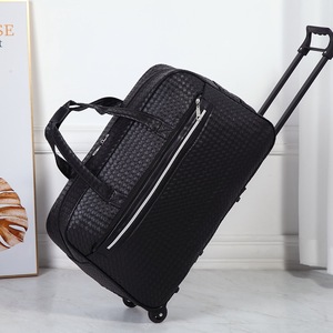 Customizable Logo Travel Bag Large Capacity Waterproof <strong>Light</strong> <strong>Suitcase</strong> 2 Wheels Pull Rod Fashionable Letter Portable <strong>Light</strong> <strong>Weight</strong> - Product Image 4