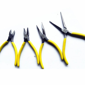 Mini Alicates de Acero de 5 Pulgadas con Punta Fina y Plana, Cortadores de Alambre, Herramientas de Reparación Doméstica, Mandíbula Lisa, Medición Imperial - Product Image 1